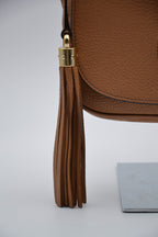 Pochette Gucci Soho En Cuir Grainé Beige