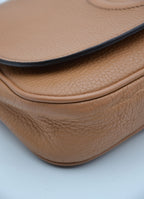 Pochette Gucci Soho En Cuir Grainé Beige