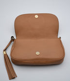Pochette Gucci Soho En Cuir Grainé Beige