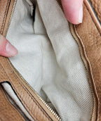 Pochette Gucci Soho En Cuir Grainé Beige