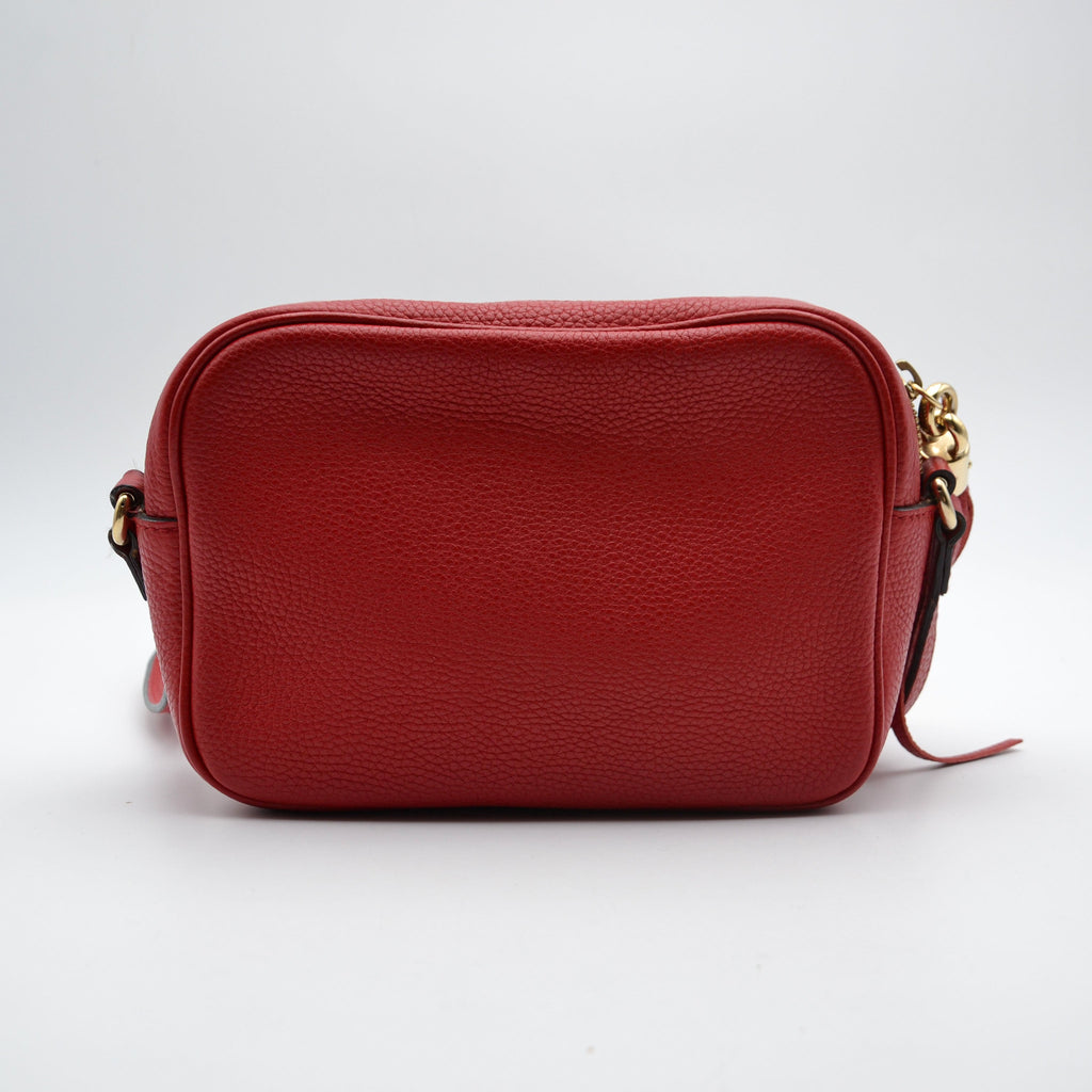Sac Gucci Soho Disco Cuir Grainé Rouge Vif