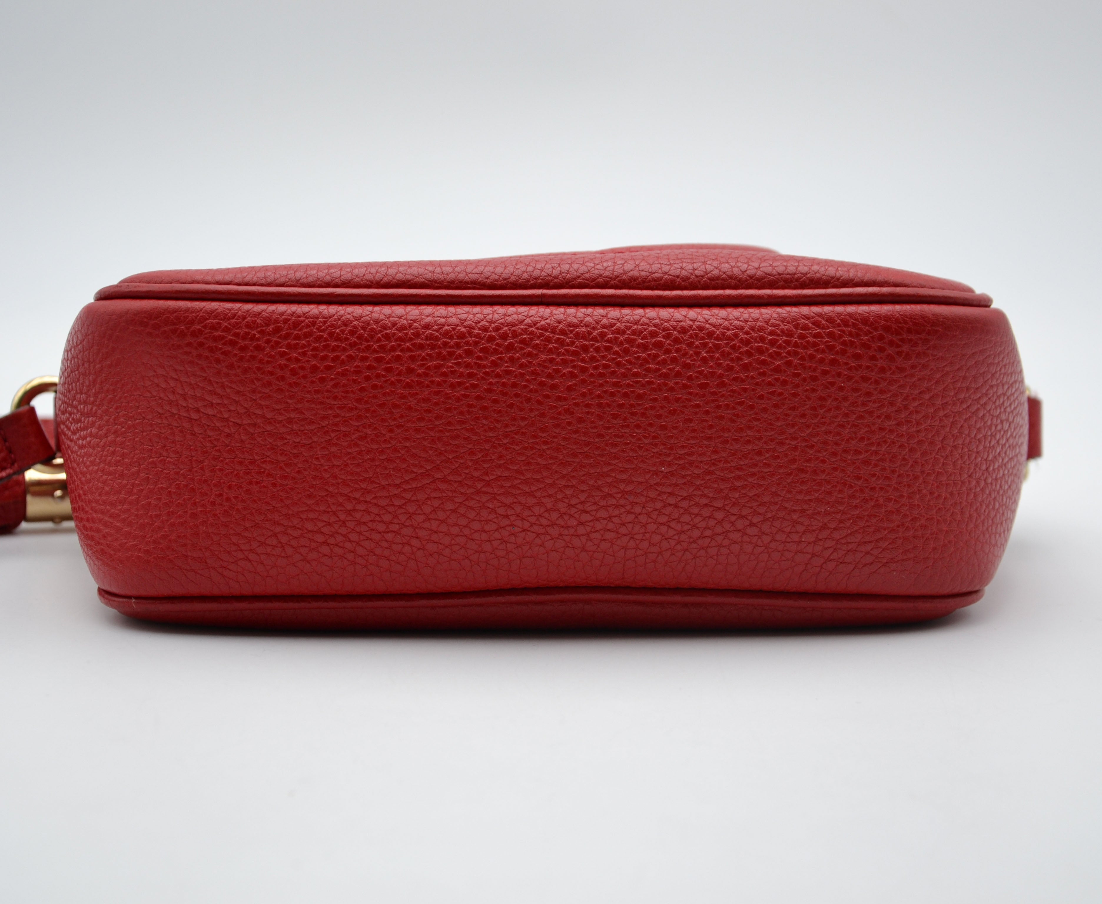 Sac Gucci Soho Disco Cuir Grainé Rouge Vif