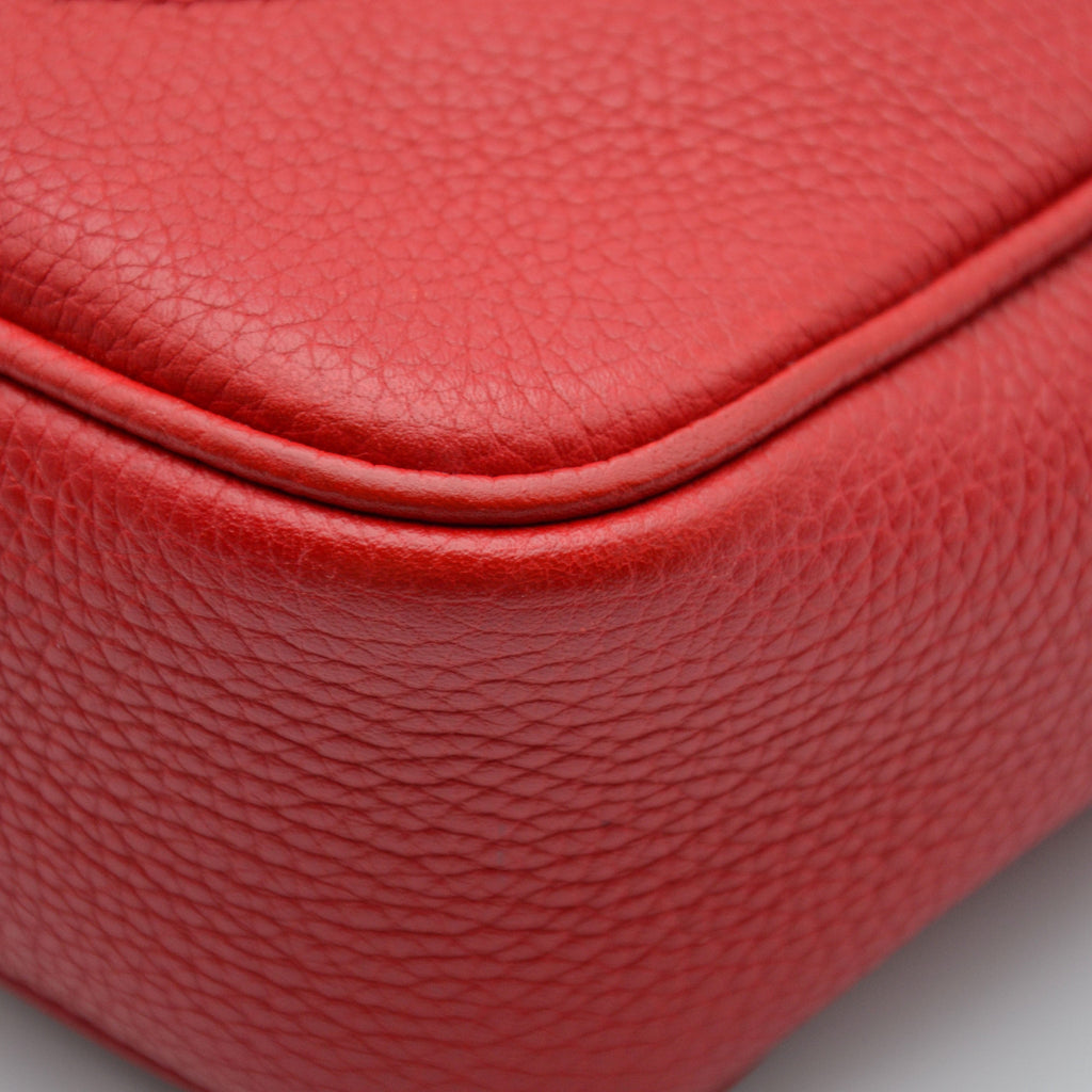 Sac Gucci Soho Disco Cuir Grainé Rouge Vif