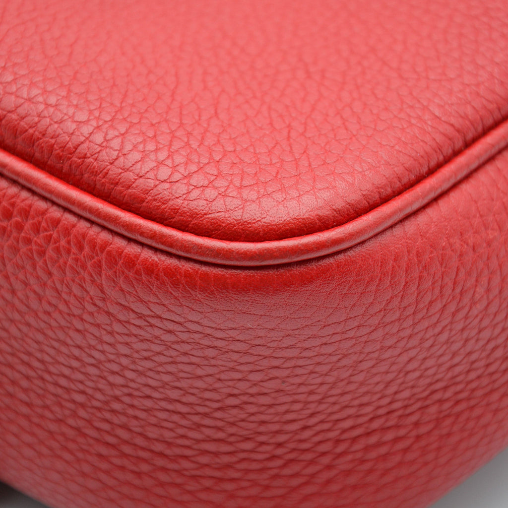 Sac Gucci Soho Disco Cuir Grainé Rouge Vif