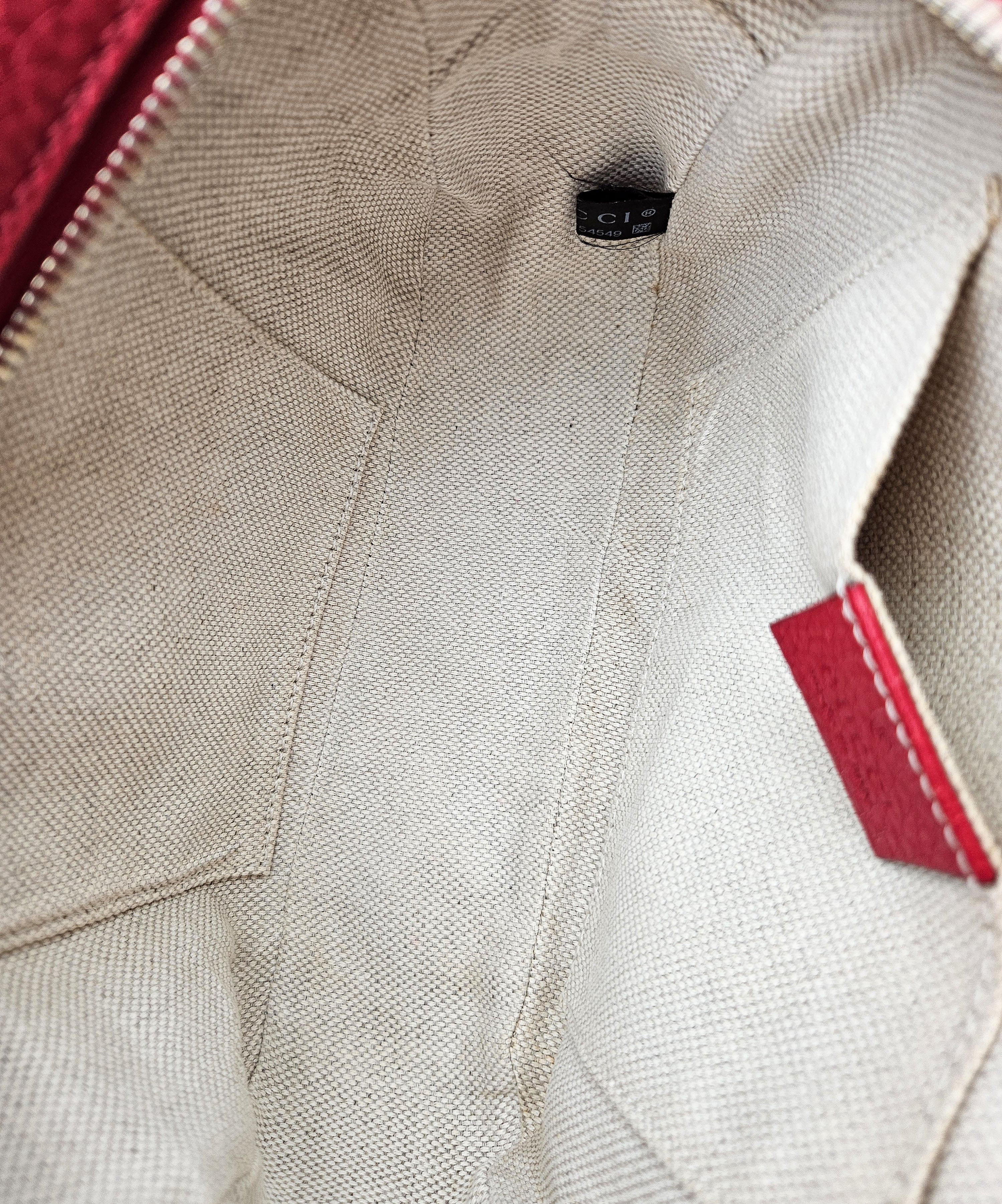 Sac Gucci Soho Disco Cuir Grainé Rouge Vif