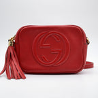 Sac Gucci Soho Disco Cuir Grainé Rouge Vif