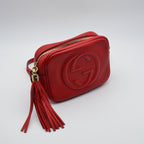 Sac Gucci Soho Disco Cuir Grainé Rouge Vif