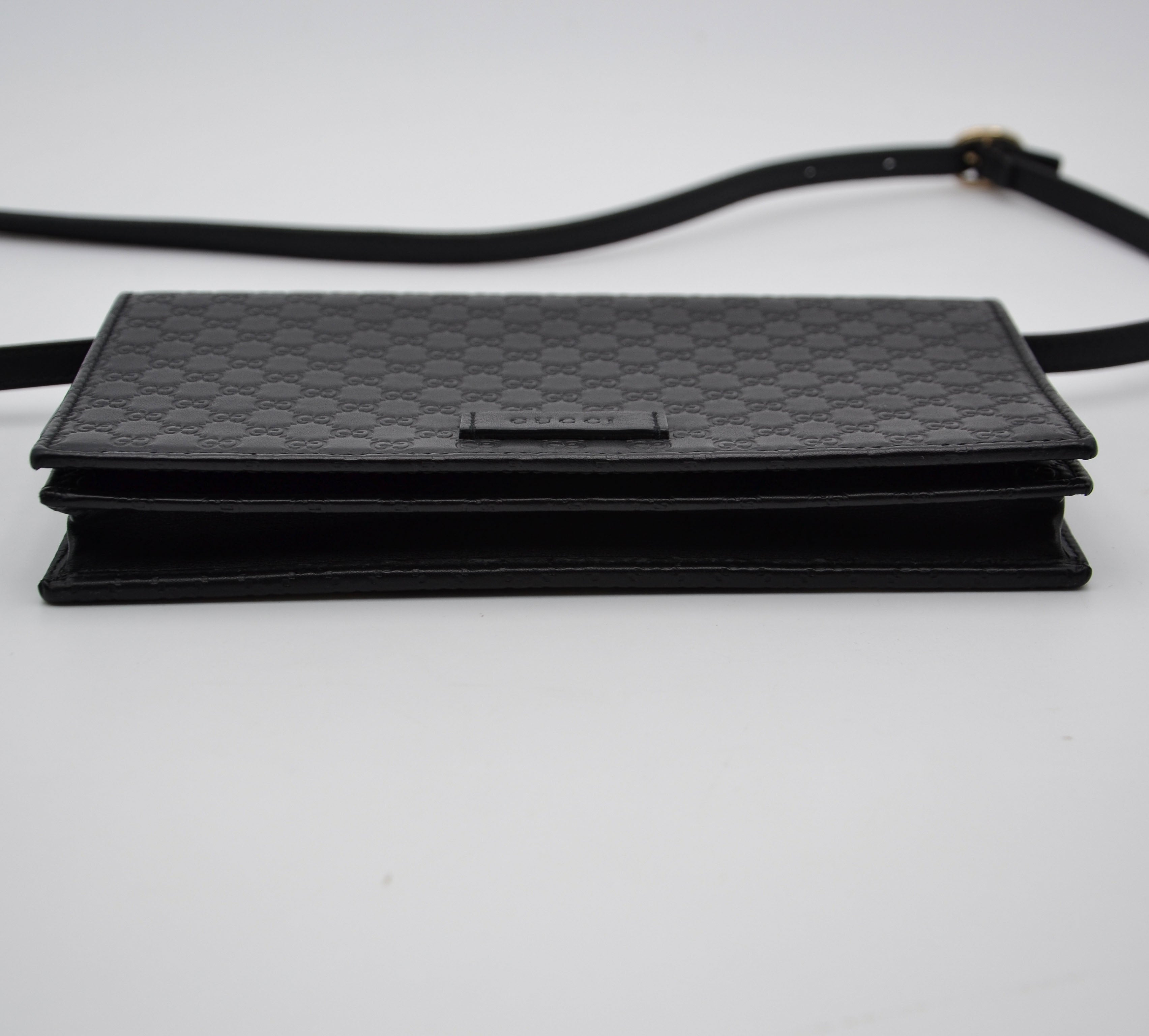 Gucci Wallet On Chain Microguccissima Noir