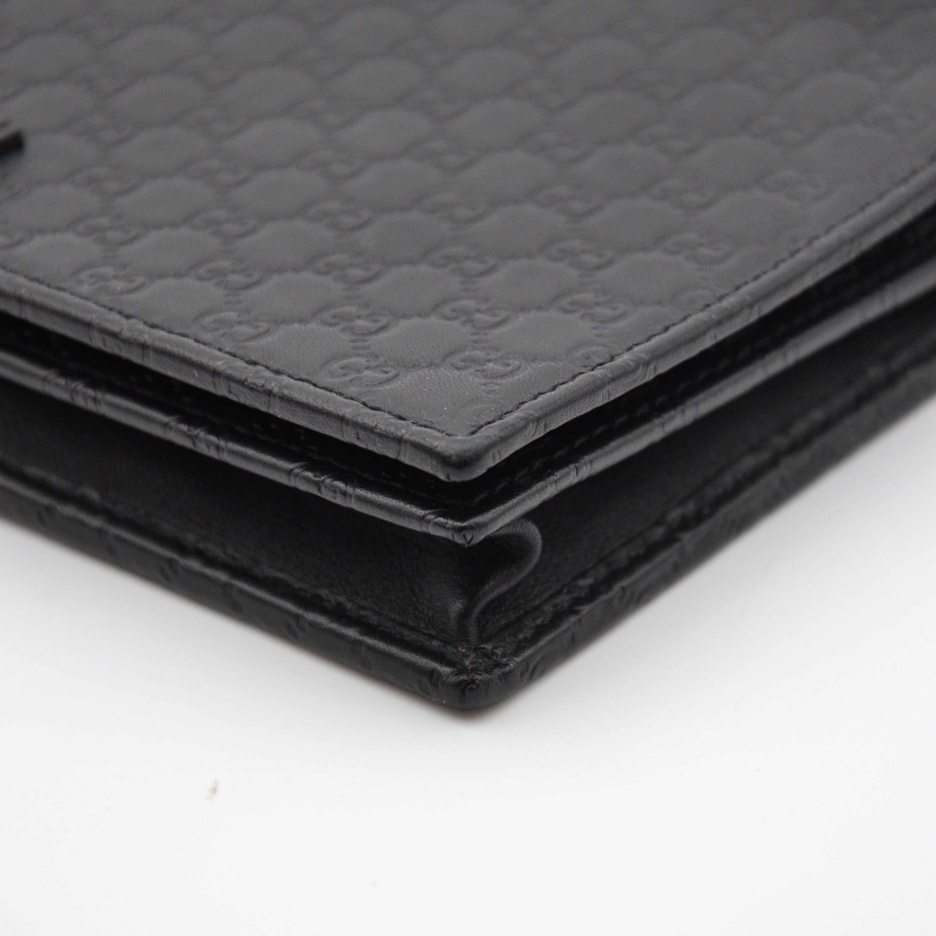 Gucci Wallet On Chain Microguccissima Noir
