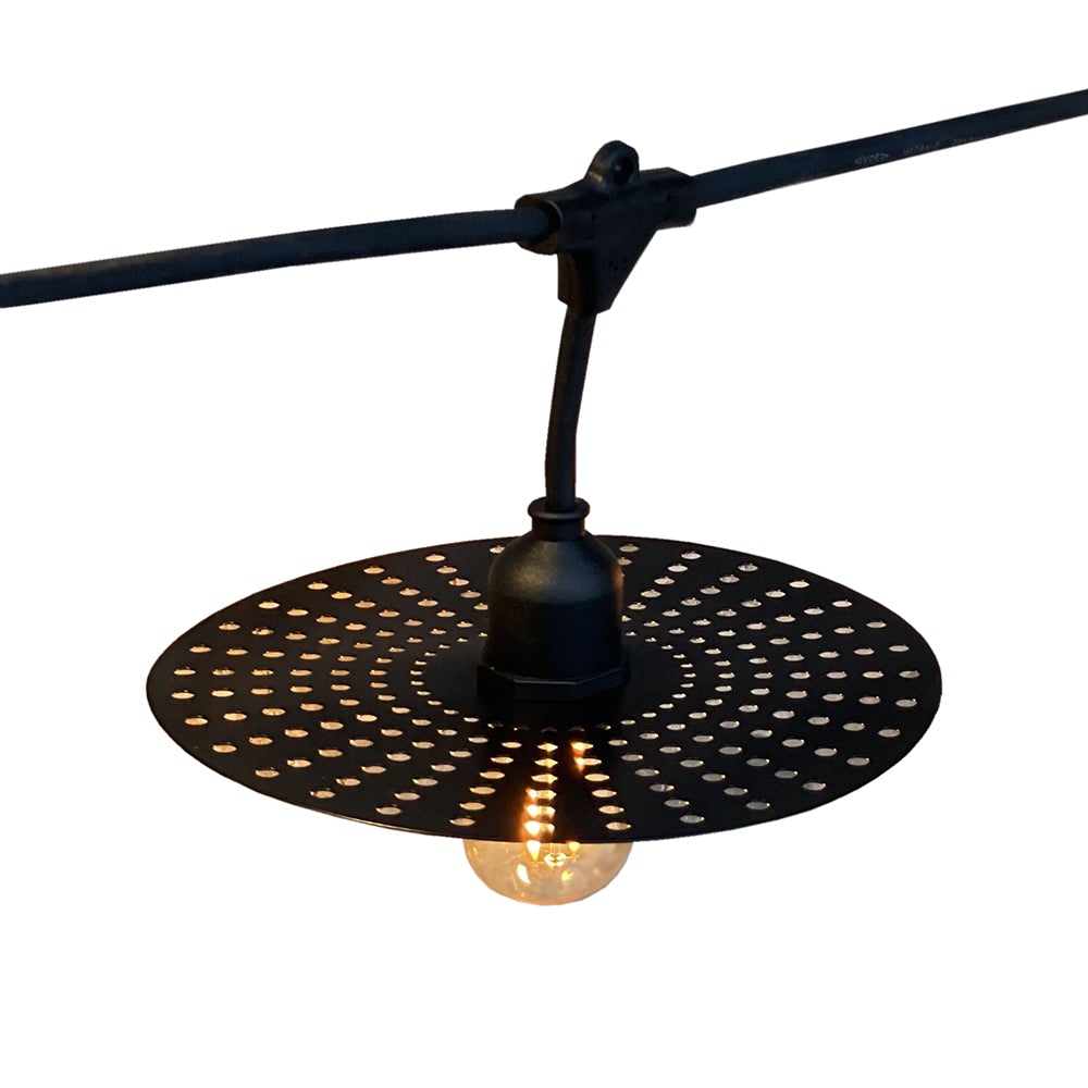 Planet - E27 Wired Garland - Steel - Black