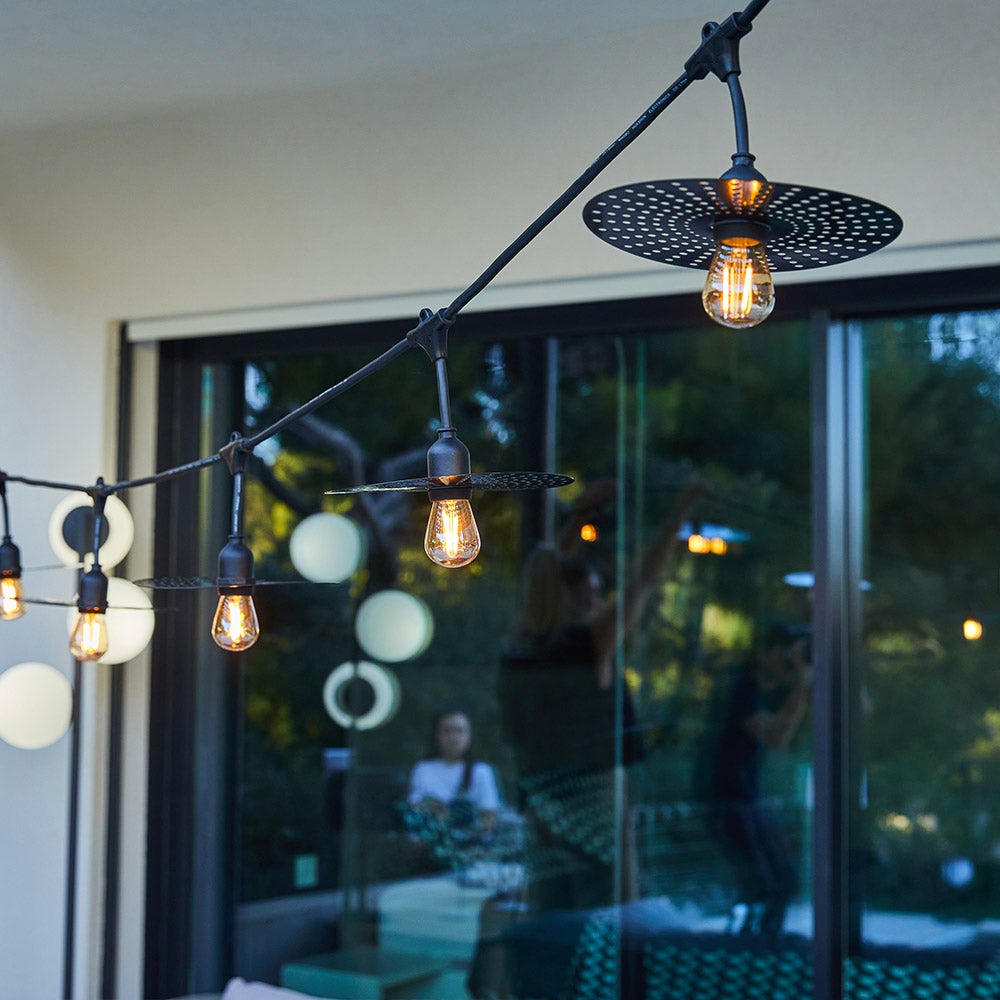 Planet - E27 Wired Garland - Steel - Black