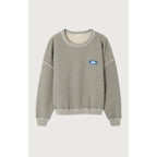 Round-Neck Sweatshirt - Marl Grey - Women