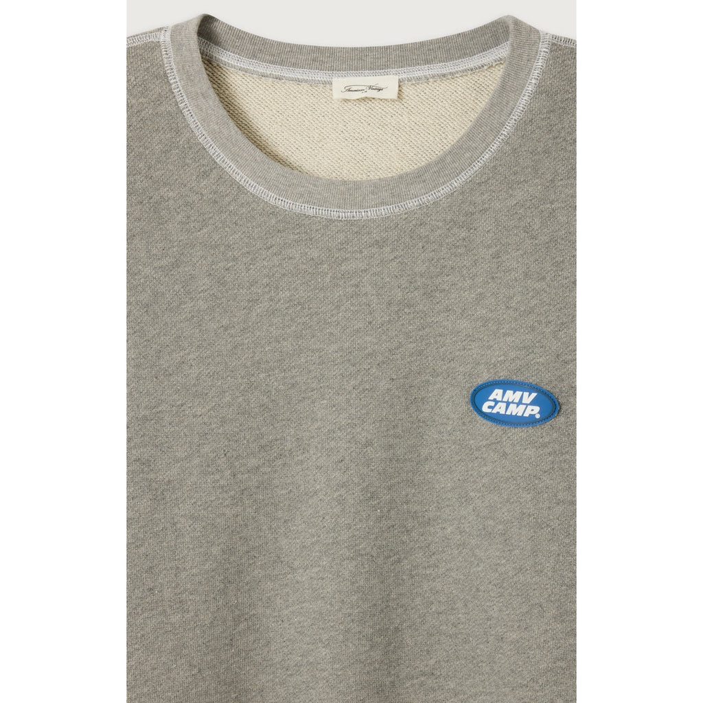 Round-Neck Sweatshirt - Marl Grey - Women
