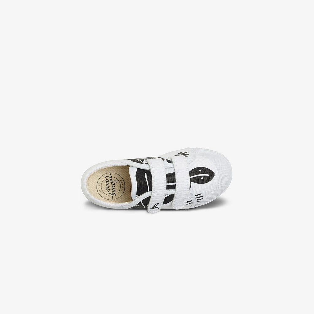 Baskets Basses G2 Scratch - Canvas Imprimé - Blanc - Enfant