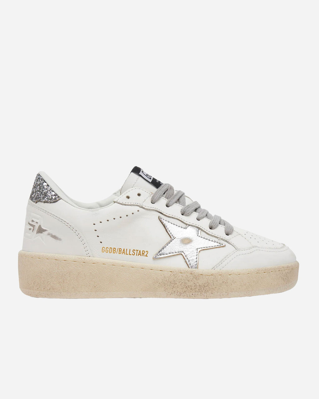Golden Goose - Ball Star 2 Blanco/Plata