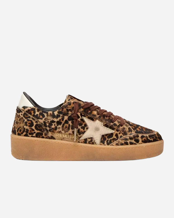Golden Goose - Ball Star 2 Beige Brown Leo/Platinum/Milk