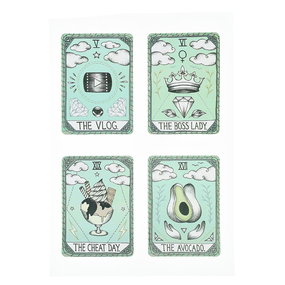 12 Stickers Cartas de Tarot