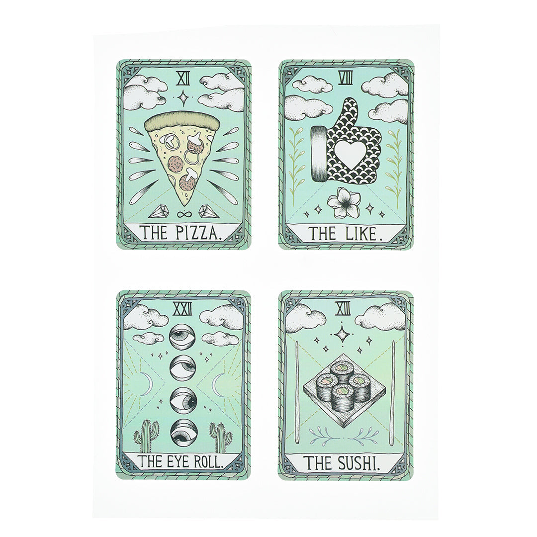12 Stickers Cartas de Tarot