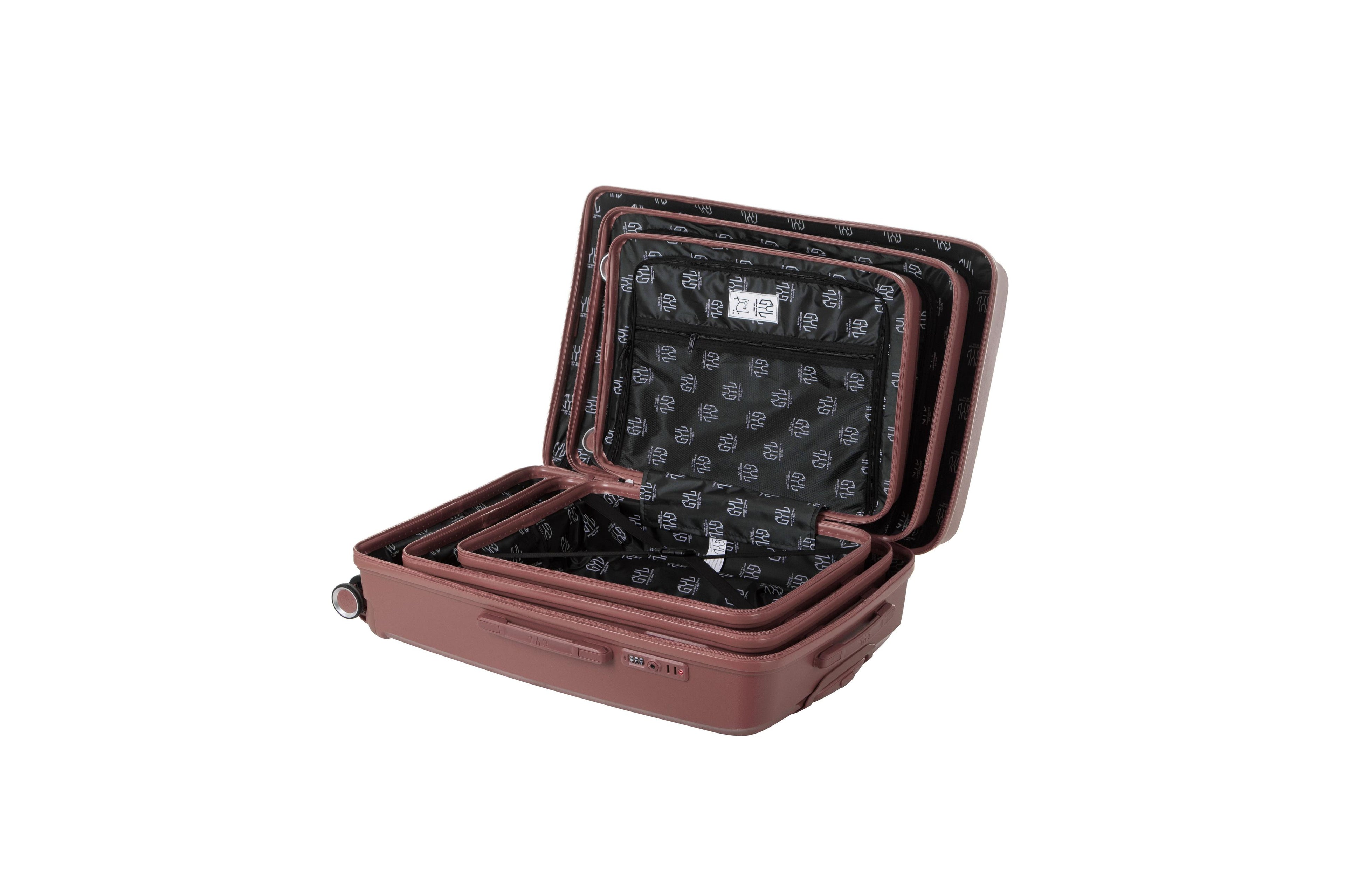 Set of 2 Suitcases 55/75cm - Champagne