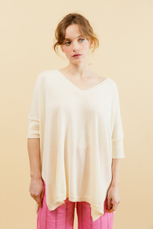 Maglione Steph Oversize - Avorio