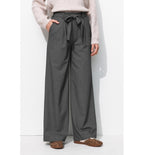 Pantalon Large et Rayé Femme - Gris Raye