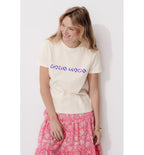T-shirt à Message Femme - Naturel Imprime