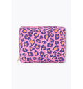 Leopard Quilted Pencil Case - Rose Print