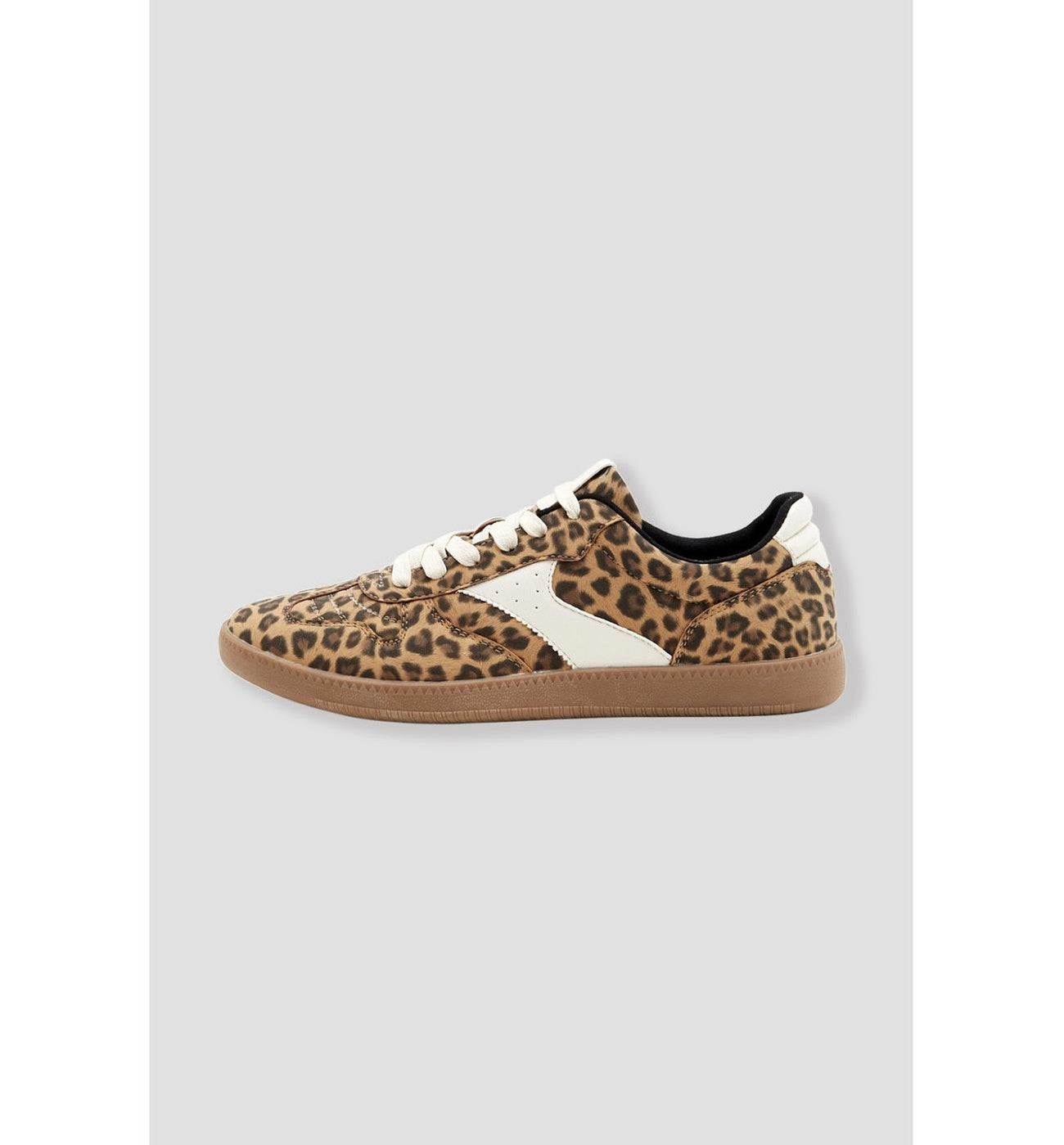 Women's Leopard Sneakers - Greige Print