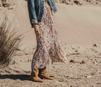 Bottes Gaïa - Velours Havane - Femme