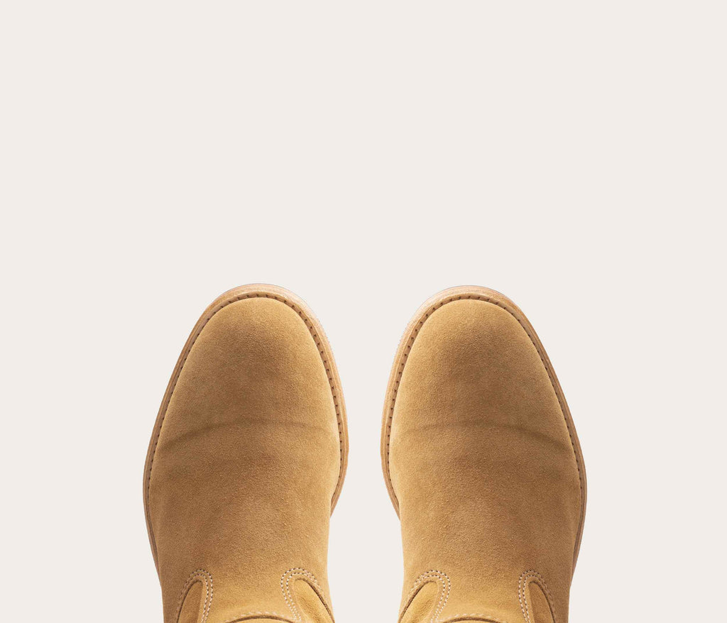Bottes Gaïa - Velours Havane - Femme