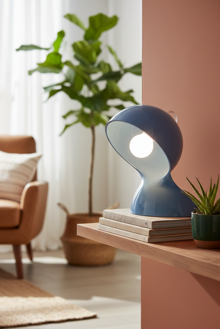 Lampe À Poser - Dalu' - Bleu Ciel