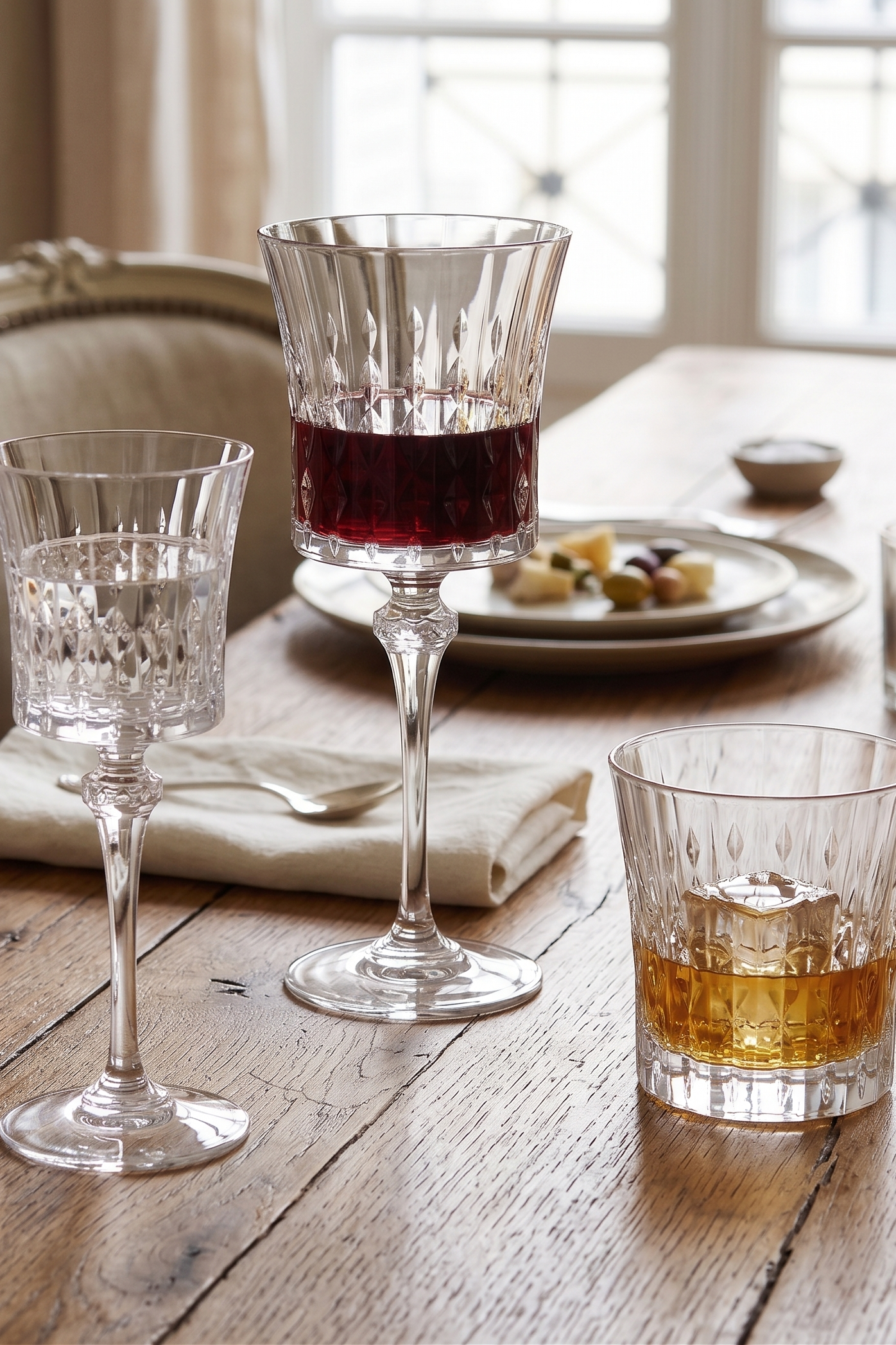 Lady Diamond - Glass Set, 24 Pieces - Cristal d'Arques