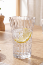 Lady Diamond - 6 Juice and Soda Glasses - Ultra-Transparent Glass with Vintage Design - 36Cl - Cristal D'Arques
