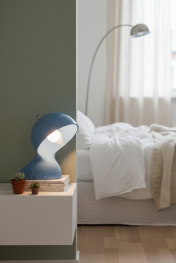 Lampe À Poser - Dalu' - Bleu Ciel