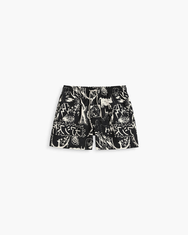 Short De Bain Gensou - Noir