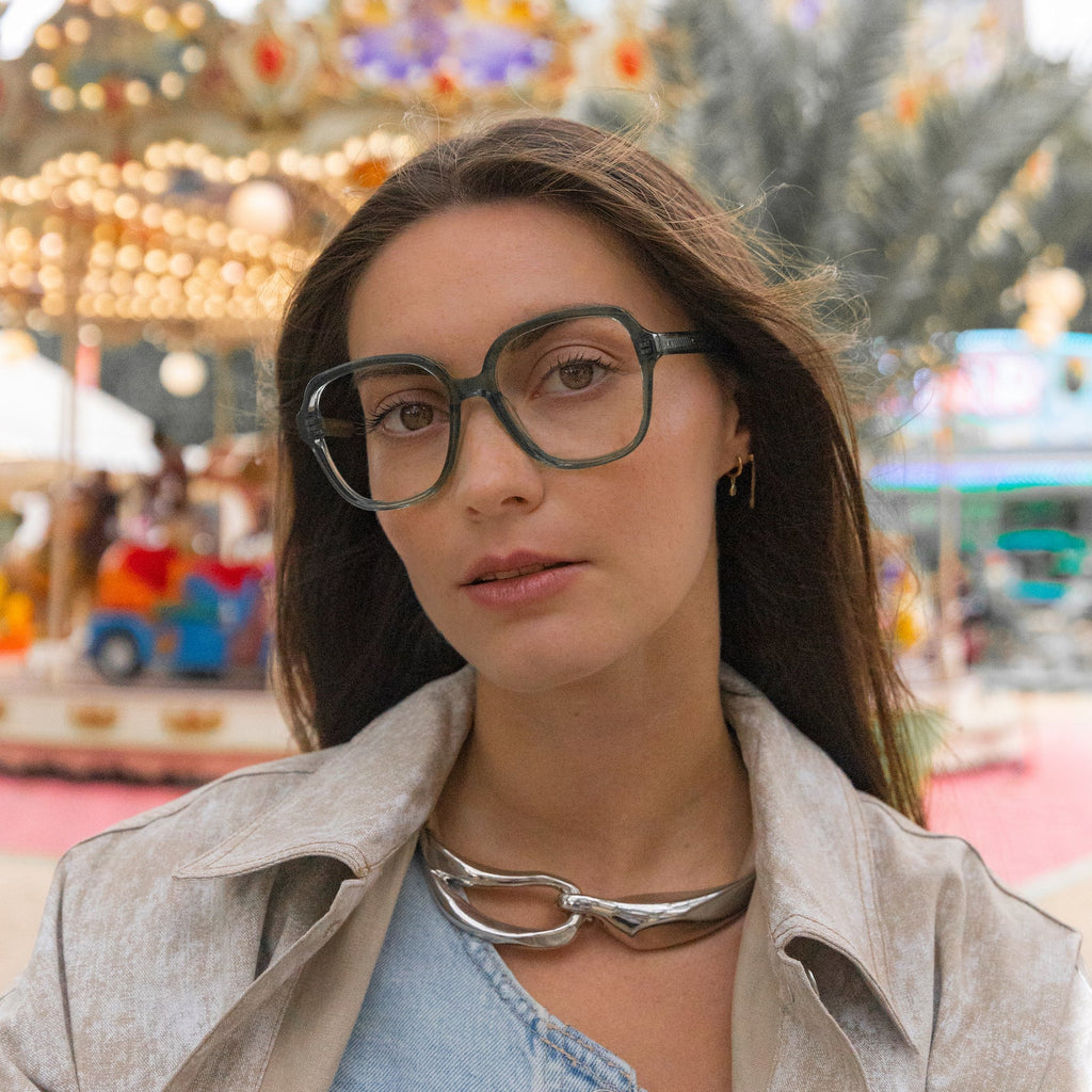 Lunettes De Vue Gigi Vert - Lumière Bleue