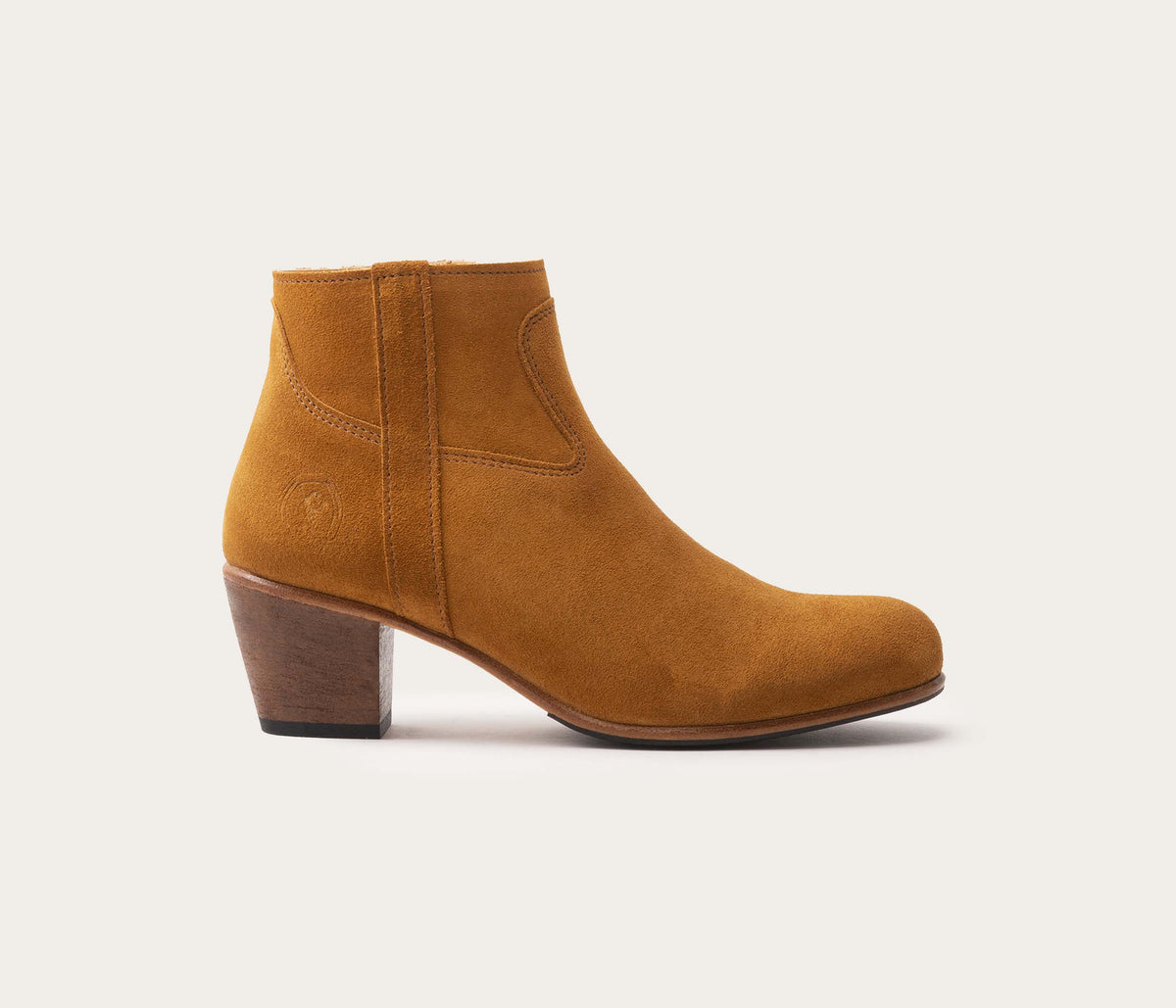 Bottines Gil - Velours Ecureuil - Femme