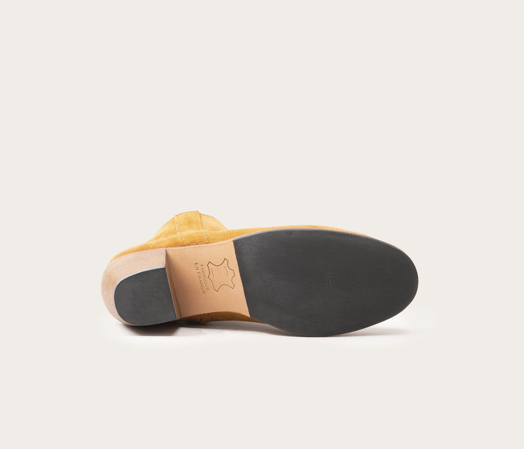 Bottines Gil - Velours Ecureuil - Femme