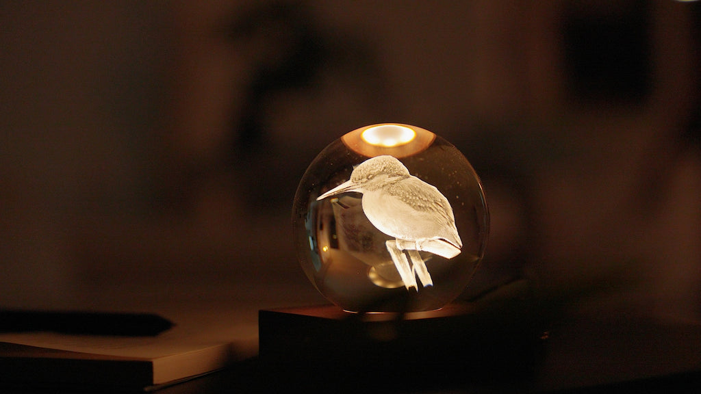 Lampka Amber Crystal - Zimorodek