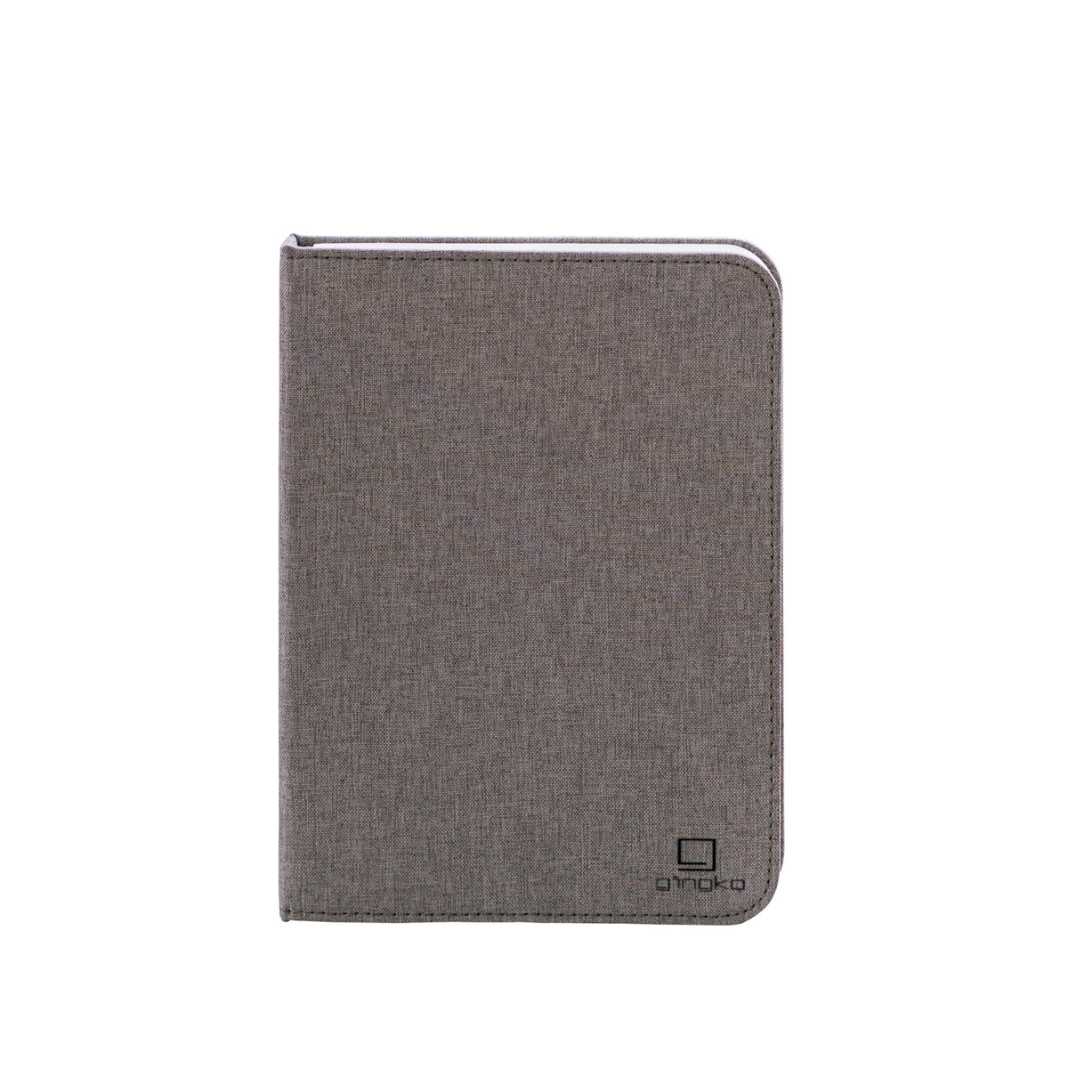 Gingko Design – Lámpara Smart Book LED - Lino Gris Urbano - 2 Tamaños, funda protectora para tableta, de color gris, vista frontal