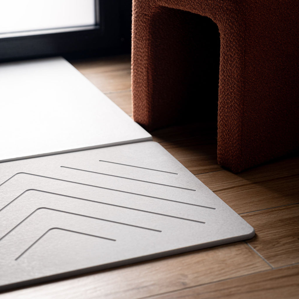 Set Of 2 Large Diatomite Stone Bath Mats