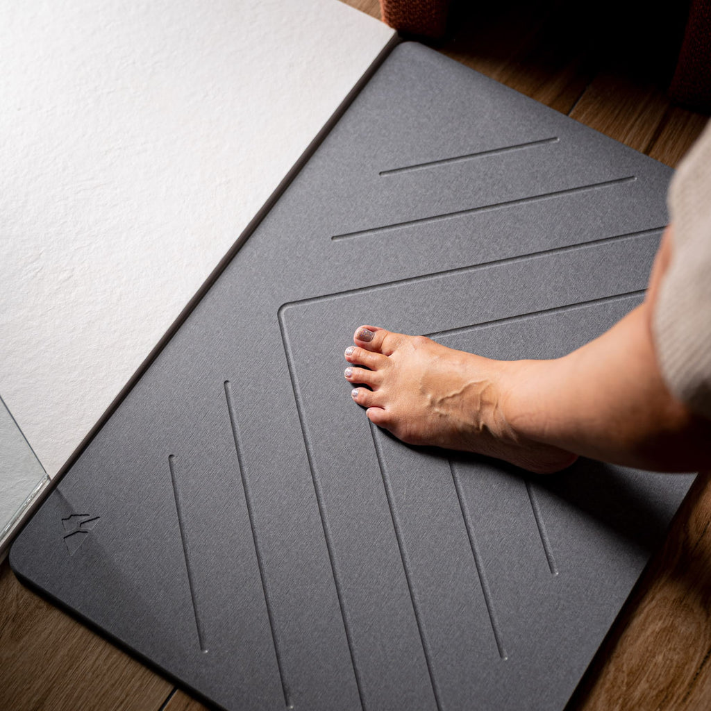 Set Of 2 Large Diatomite Stone Bath Mats