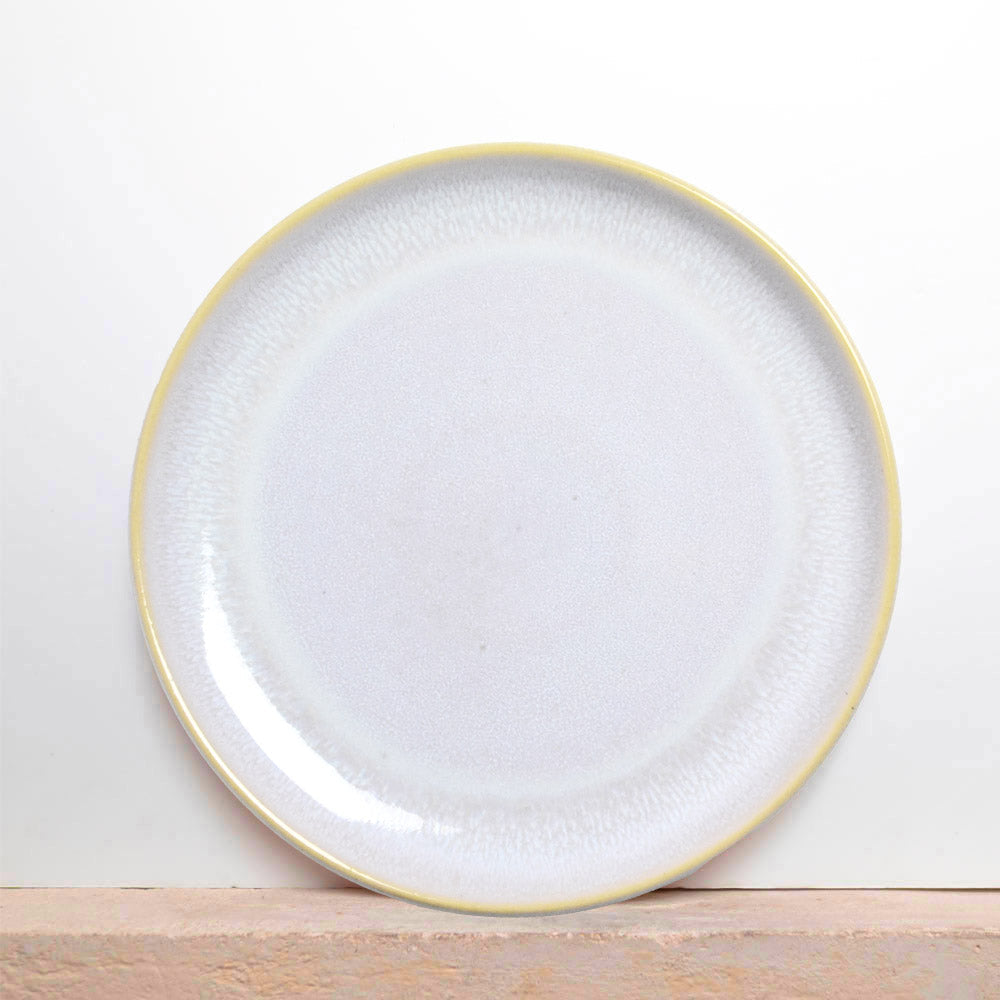 Grande Assiette - Blanc Nacré
