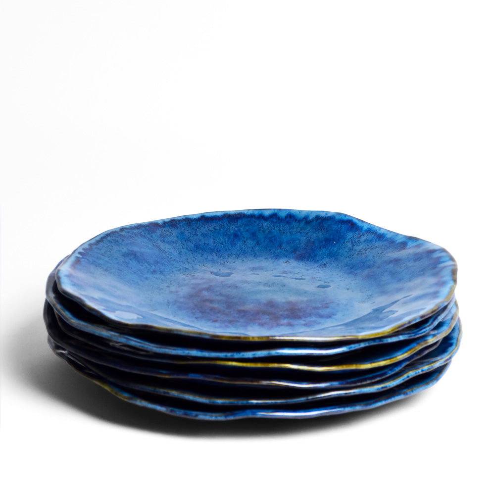 Grande Assiette Onda - Bleu Abyssal