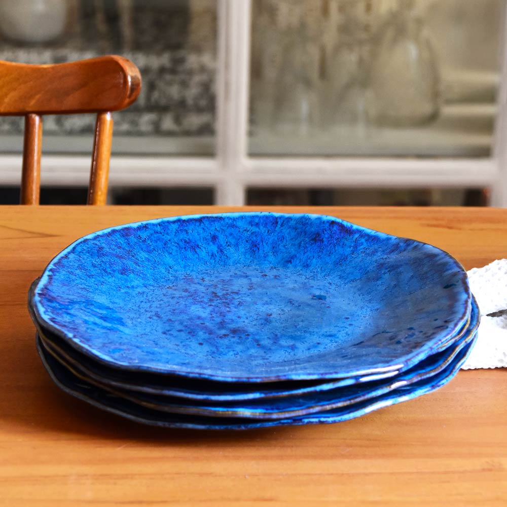Grande Assiette Onda - Bleu Abyssal