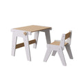 Dúo Mesa y Silla Evolutivas – Blanco