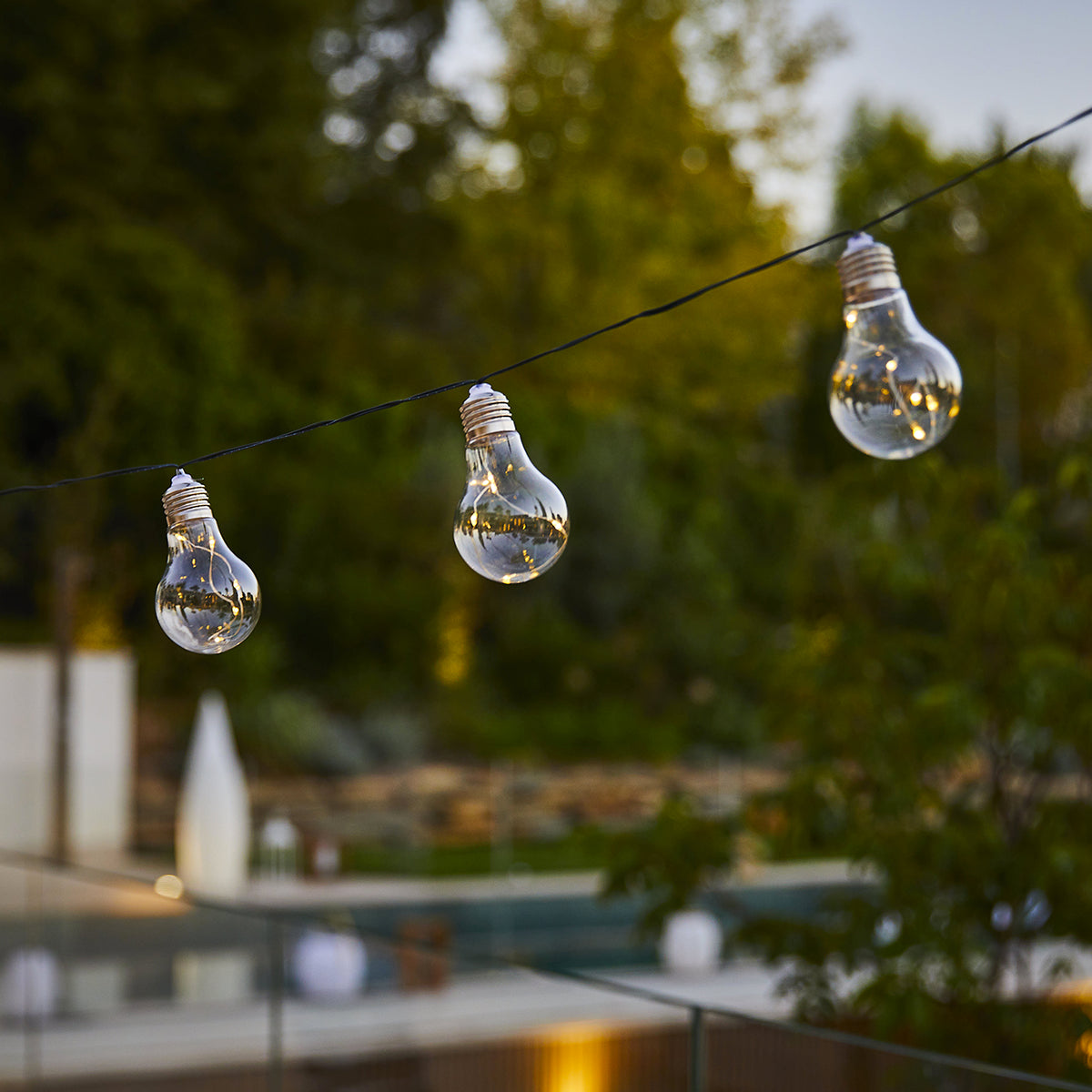 Fantasy Star - Solar Garland - Plastic - Transparent