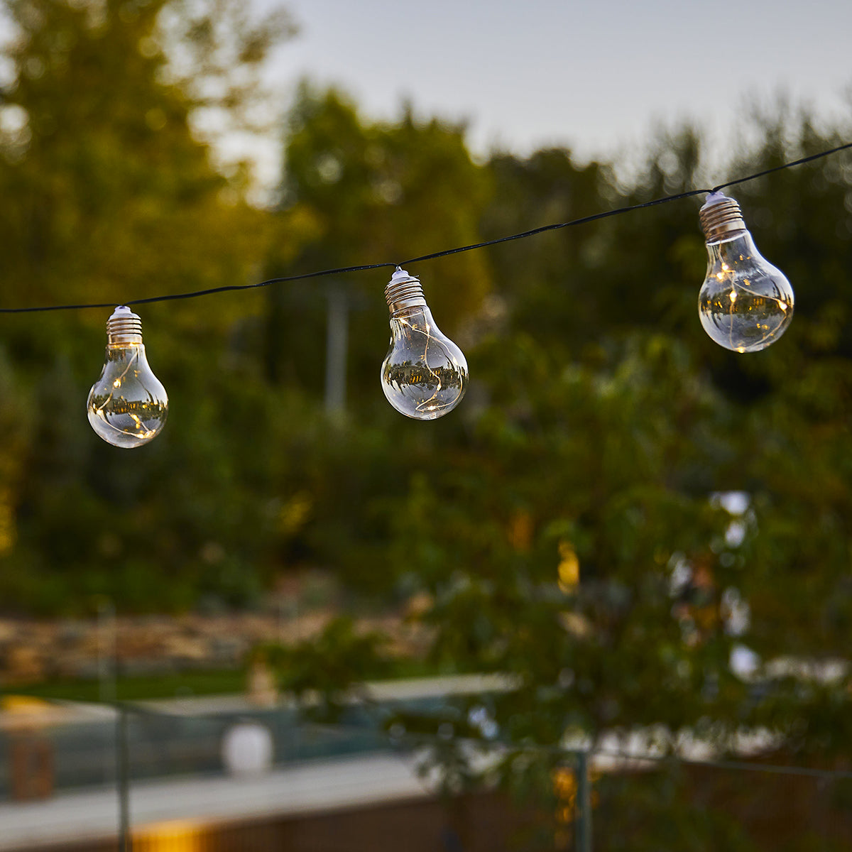 Fantasy Star - Solar Garland - Plastic - Transparent