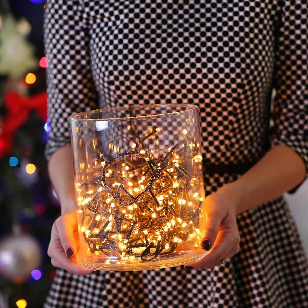 Solar light garland outdoor decoration 400 warm white LED YOGY SOLAR WARM 33.90m 8 modes - REDDECO.com