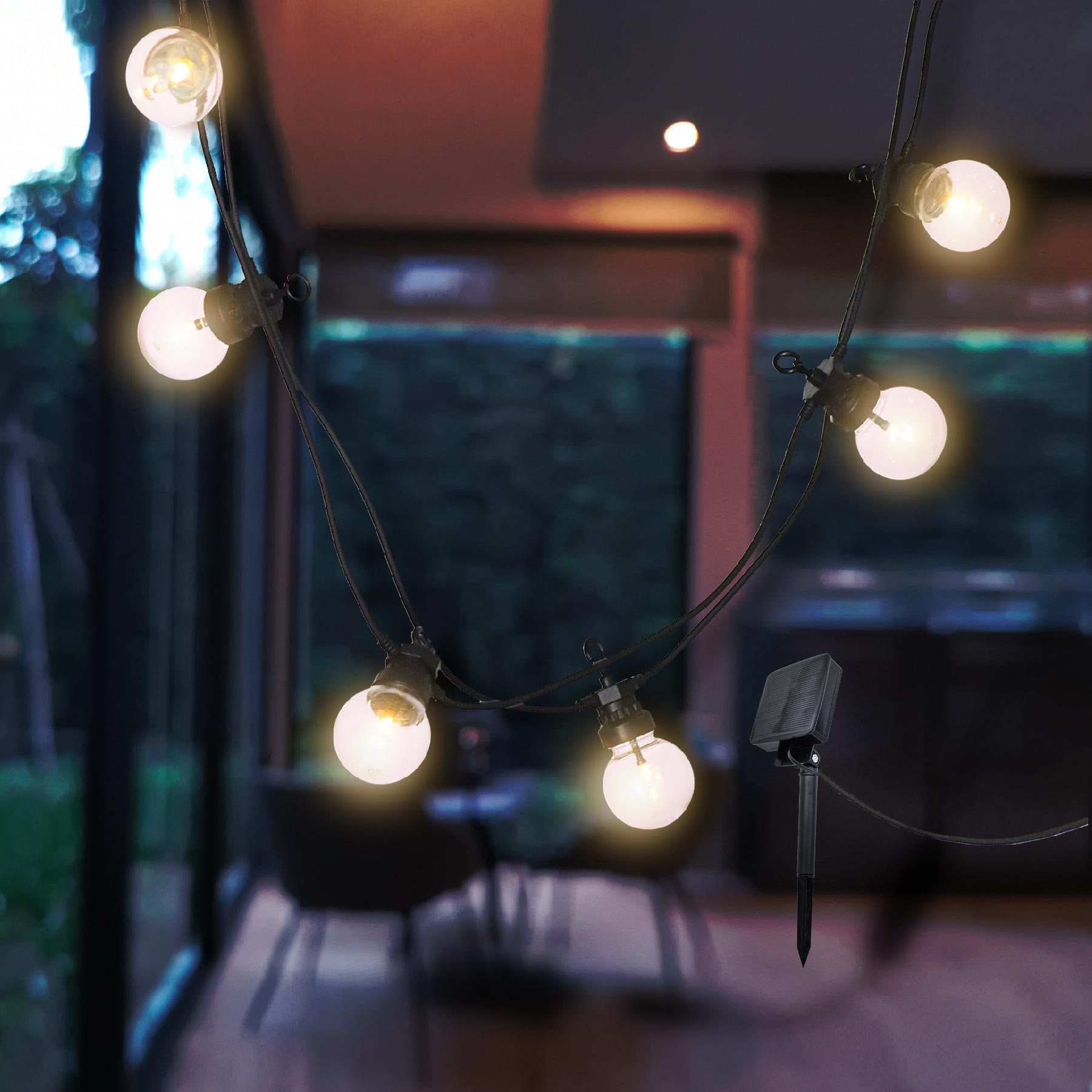 Party - Guirlande Solaire - Pvc - Transparent
